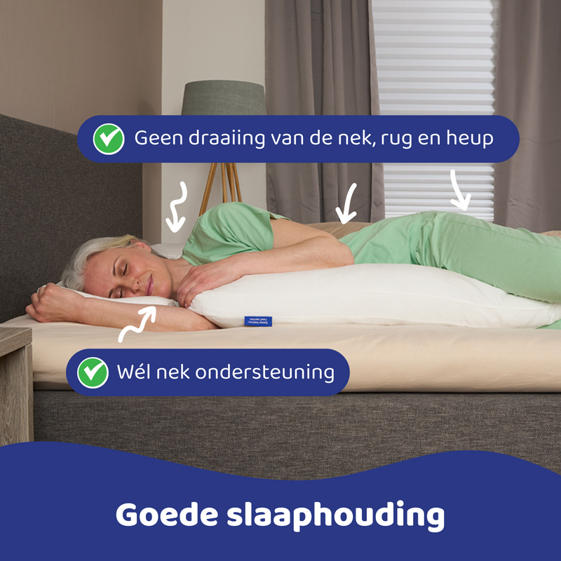 Mikoala Sleep Better Set: Hi4 Deluxe Kussen + Body Pillow - Ligwijzer.nl